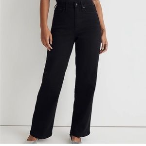 Madewell The Curvy Perfect Vintage Wide-Leg Jean black rinse